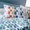 Bianca Dakota Geo Bright Single Duvet Cover Set 100% Cotton Reversible Bedding
