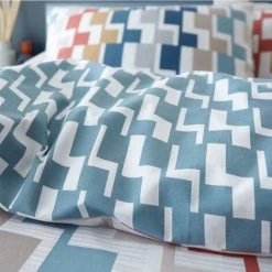 Bianca Dakota Geo Bright Single Duvet Cover Set 100% Cotton Reversible Bedding 7 Bianca Dakota Geo Bright Single Duvet Cover Set 100% Cotton Reversible Bedding -Furn. Shop 46402907 3