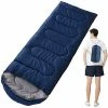 Ultralight Enfant Adulte Duvet, Sac De Couchage Froid Pour Camping Hiking Trekking Randonnée Extérieur Compact Sac De Couchage - Bleu Marin（0.7kg）