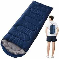 Ultralight Enfant Adulte Duvet, Sac De Couchage Froid Pour Camping Hiking Trekking Randonnée Extérieur Compact Sac De Couchage - Bleu Marin（0.7kg）