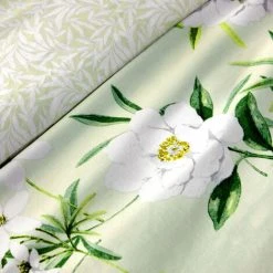 Dreams & Drapes Florence Floral Reversible Duvet Cover Set, Green, King -Furn. Shop 64559323 3