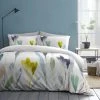Appletree Style Pollensa Floral Watercolour Print 100% Cotton Duvet Cover Set, Multi, Single