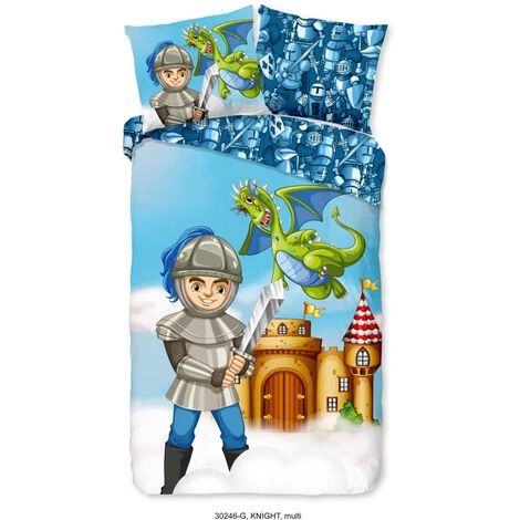 Kids Duvet Cover Knight 140x200/220 Cm Good Morning 1 Kids Duvet Cover Knight 140x200/220 Cm Good Morning
