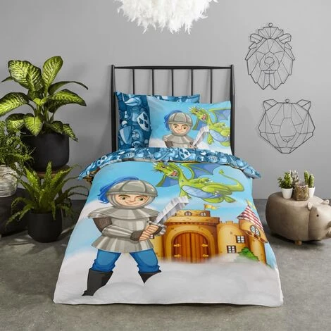 Kids Duvet Cover Knight 140x200/220 Cm Good Morning 2 Kids Duvet Cover Knight 140x200/220 Cm Good Morning - Image 2