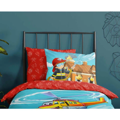 Kids Duvet Cover Fire 140x200/220 Cm Good Morning 2 Kids Duvet Cover Fire 140x200/220 Cm Good Morning - Image 2