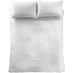 Bianca Matelassé Jacquard Leaves 100% Cotton 200 Thread Count Duvet Cover Set, White, Double 9 Bianca Matelassé Jacquard Leaves 100% Cotton 200 Thread Count Duvet Cover Set, White, Double -Furn. Shop 65617263 5