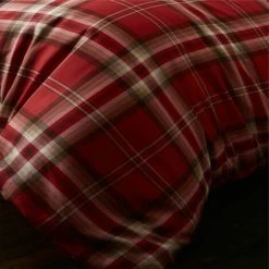 Catherine Lansfield Kelso Reversible Tartan Check Duvet Cover Set, Red, Single -Furn. Shop 65901659 3