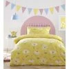 Bedmaker Delightful Dasiy Duvet Cover Set Yellow Double