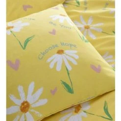 Bedmaker Delightful Dasiy Duvet Cover Set Yellow Double -Furn. Shop 68258445 3