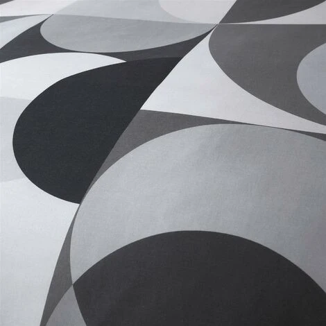 Catherine Lansfield Sirkel Geometric Duvet Cover Set Grey Single Bedding Set 4 Catherine Lansfield Sirkel Geometric Duvet Cover Set Grey Single Bedding Set - Image 4