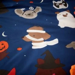 Catherine Lansfield Halloween Dogs Duvet Cover Set Blue Toddler 7 Catherine Lansfield Halloween Dogs Duvet Cover Set Blue Toddler -Furn. Shop 68580397 3