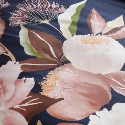 Catherine Lansfield Opulent Floral Reversible Easy Care Duvet Cover Set, Navy, Single 7 Catherine Lansfield Opulent Floral Reversible Easy Care Duvet Cover Set, Navy, Single -Furn. Shop 69441871 3