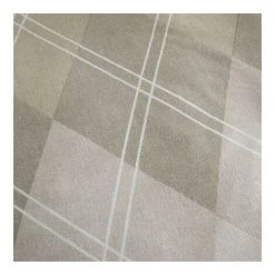 Catherine Lansfield Geometric Brushed Argyle Duvet Cover Set Natural Single -Furn. Shop 69700501 3