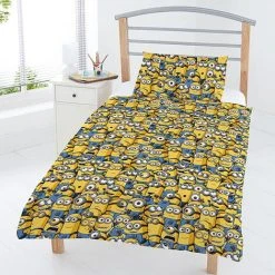 Despicable Me Minions Duvet Cover Set (Single) (Yellow/Blue)