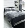 New York City Skyline Duvet Cover Set (Double) (Black/White/Grey)