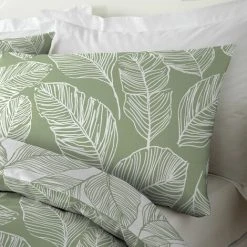 Fusion Matteo Botanical Palm Leaf Print Easy Care Reversible Duvet Cover Set, Green, Single 7 Fusion Matteo Botanical Palm Leaf Print Easy Care Reversible Duvet Cover Set, Green, Single -Furn. Shop 70922311 3