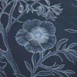 Dreams & Drapes Lorie Floral Print Easy Care Reversible Duvet Cover Set, Blue, Single 7 Dreams & Drapes Lorie Floral Print Easy Care Reversible Duvet Cover Set, Blue, Single -Furn. Shop 71618448 3