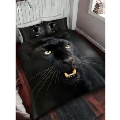 Gaveno Cavailia Panther Duvet Cover Set (Single) (Black)