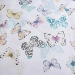 Catherine Lansfield Scatter Butterfly Reversible Easy Care Duvet Cover Set, Grey, Double -Furn. Shop 79247832 4