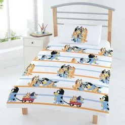Bluey Childrens/Kids Duvet Cover Set (Junior) (Yellow)