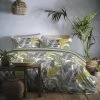 Fusion Tropical Print Easy Care Reversible Duvet Cover Set, Ochre, Single