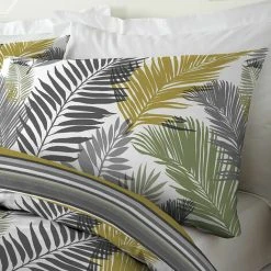 Fusion Tropical Print Easy Care Reversible Duvet Cover Set, Ochre, Single -Furn. Shop 83563019 3
