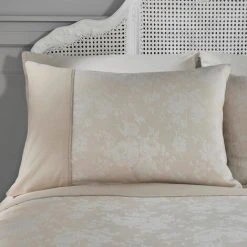 Dreams & Drapes Imelda Floral Woven Jacquard Cotton Rich Duvet Cover Set, Ivory, Single -Furn. Shop 85483403 3