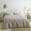 Catherine Lansfield Ombre Geo Pinsonic Easy Care Duvet Cover Set, Natural, Double