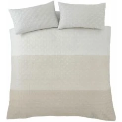 Catherine Lansfield Ombre Geo Pinsonic Easy Care Duvet Cover Set, Natural, Double 9 Catherine Lansfield Ombre Geo Pinsonic Easy Care Duvet Cover Set, Natural, Double -Furn. Shop 88715894 5