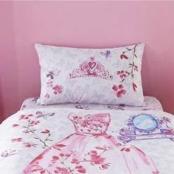 Catherine Lansfield Kids Glamour Princess Duvet Cover Set, Multi, Single -Furn. Shop 89937731 3