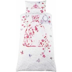 Catherine Lansfield Kids Glamour Princess Duvet Cover Set, Multi, Single -Furn. Shop 89937731 5