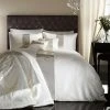 Catherine Lansfield Glamour Sequin Band Embellished Faux Silk Duvet Cover Set, Gold, Single