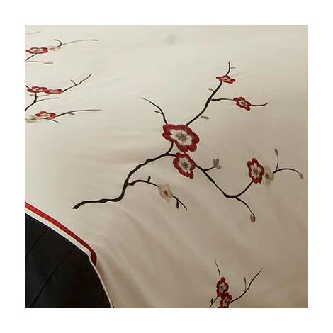 Catherine Lansfield Signature Saskia Duvet Cover Set, Black, Single 2 Catherine Lansfield Signature Saskia Duvet Cover Set, Black, Single - Image 2