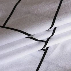 Black White Geometric Duvet Cover 220x240cm - Double Zip Duvet Cover With 2 Pillowcases 65x65cm 9 Black White Geometric Duvet Cover 220x240cm - Double Zip Duvet Cover With 2 Pillowcases 65x65cm -Furn. Shop 91171369 5