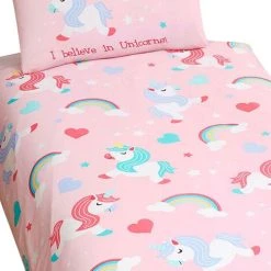 Bedding & Beyond Childrens/Kids I Believe In Unicorns Duvet Cover Set (Single) (Pink) 6 Bedding & Beyond Childrens/Kids I Believe In Unicorns Duvet Cover Set (Single) (Pink) -Furn. Shop 91608230 3