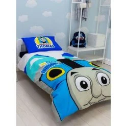 Thomas And Friends Childrens/Kids Peekaboo Duvet Cover Set (Junior) (Blue) -Furn. Shop 91682694 3