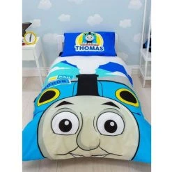 Thomas And Friends Childrens/Kids Peekaboo Duvet Cover Set (Junior) (Blue) -Furn. Shop 91682694 4