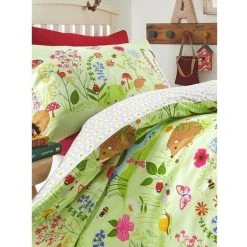 Bluebell Woods Duvet Cover Set (Junior) (Green) -Furn. Shop 91823168 4