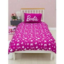 Barbie Stars Duvet Cover Set (Single) (White/Pink/Black) -Furn. Shop 92609035 3