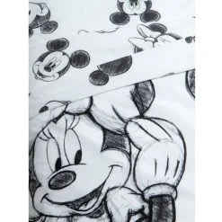 Disney Cotton Mickey & Minnie Mouse Duvet Cover Set (Single) (Black/White) -Furn. Shop 92733957 3