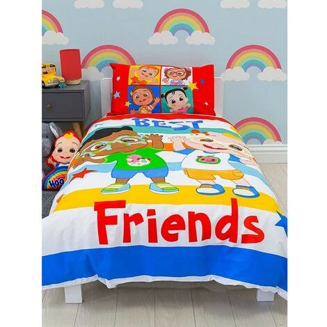 Cocomelon Best Friends Duvet Cover Set (Junior) (Multicoloured) 4 Cocomelon Best Friends Duvet Cover Set (Junior) (Multicoloured) - Image 4