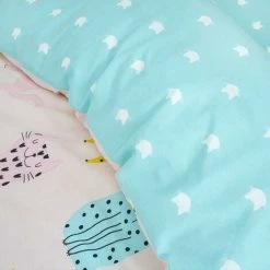 Catherine Lansfield Kids Cute Cats Pink Duvet Cover Set Reversible Polka Dot Bedding - Junior 8 Catherine Lansfield Kids Cute Cats Pink Duvet Cover Set Reversible Polka Dot Bedding - Junior -Furn. Shop 95606924 4