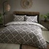 Catherine Lansfield Aztec Geo Reversible Duvet Cover Set Natural - Single