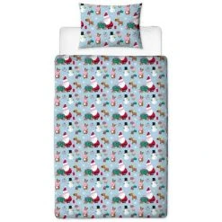 Peppa Pig Santa Claus Christmas Duvet Cover Set (Toddler) (Blue/Red/Green) 7 Peppa Pig Santa Claus Christmas Duvet Cover Set (Toddler) (Blue/Red/Green) -Furn. Shop 95897842 3
