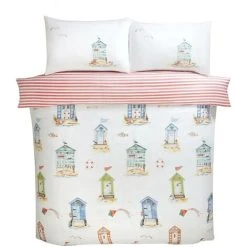 Rapport Home Bedding 180 TC Padstow Duvet Cover Set Multi King -Furn. Shop 97888180 3