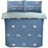 Rapport Home Bedding 180 TC Counting Sheep Duvet Cover Set Blue King
