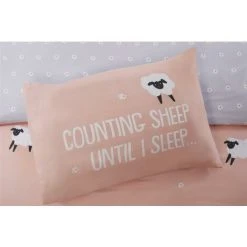Rapport Home Bedding 180 TC Counting Sheep Duvet Cover Set Blush Double 5 Rapport Home Bedding 180 TC Counting Sheep Duvet Cover Set Blush Double -Furn. Shop 97888209 3