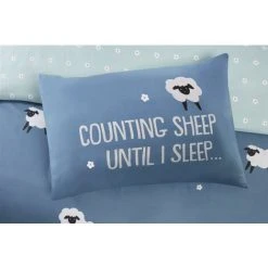 Rapport Home Bedding 180 TC Counting Sheep Duvet Cover Set Blue Single -Furn. Shop 97888220 3