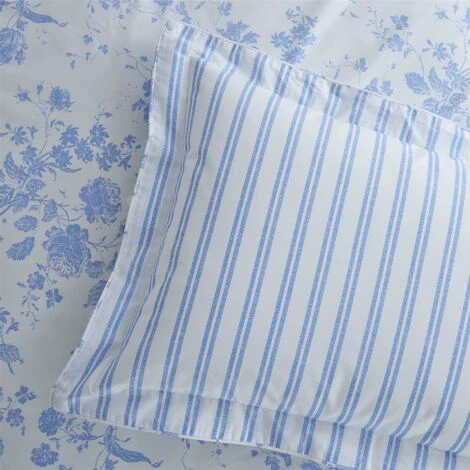 Charlotte Thomas Amelie Blue Floral Duvet Cover Kind Sized Bedding Set 4 Charlotte Thomas Amelie Blue Floral Duvet Cover Kind Sized Bedding Set - Image 4