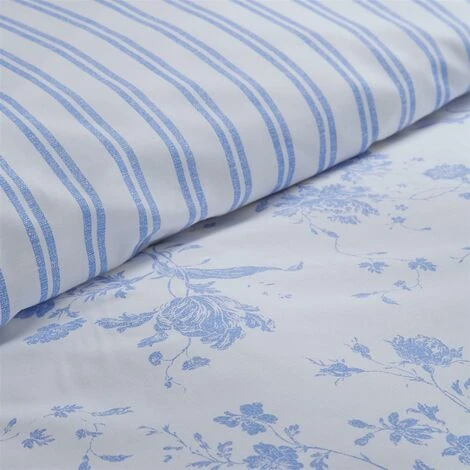 Charlotte Thomas Amelie Blue Floral Duvet Cover Kind Sized Bedding Set 5 Charlotte Thomas Amelie Blue Floral Duvet Cover Kind Sized Bedding Set - Image 5